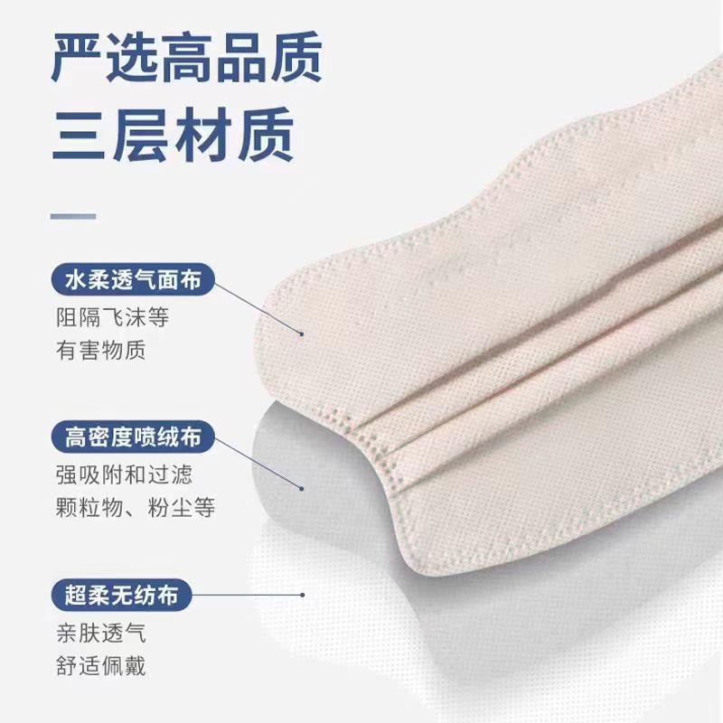 蝶形莫兰迪一次性独立包装三层口罩高颜值小脸防晒护眼角女马卡龙