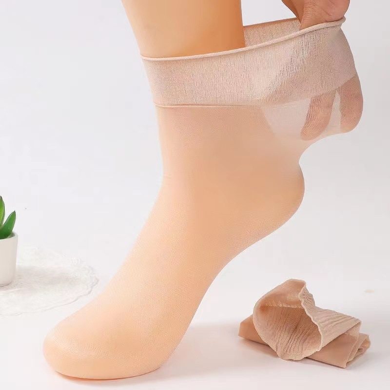 5双荷叶边夏季薄款无痕松口袜中老年人孕妇不勒脚勾丝袜子女,女士内衣/男士内衣/家居服,连裤袜/打底袜,淘宝优惠券,粉丝福利购,淘宝优惠卷