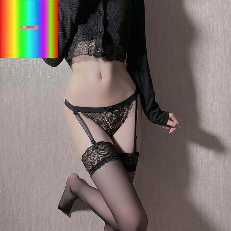 浪漫性感黑吊带袜套装女过膝白超薄雏菊蕾丝提花网袜调,女士内衣/男士内衣/家居服,长筒袜,淘宝优惠券,粉丝福利购,淘宝优惠卷