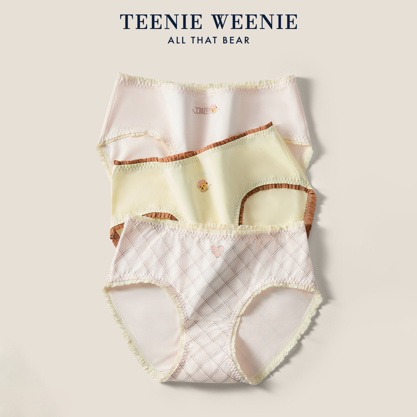 TeenieWeenie小熊内裤2026新款纯棉10A级抗菌裆部甜美三角短裤