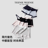 韩系女士四角短裤 TeenieWeenie小熊纯棉平角内裤 女10A抗菌2026款