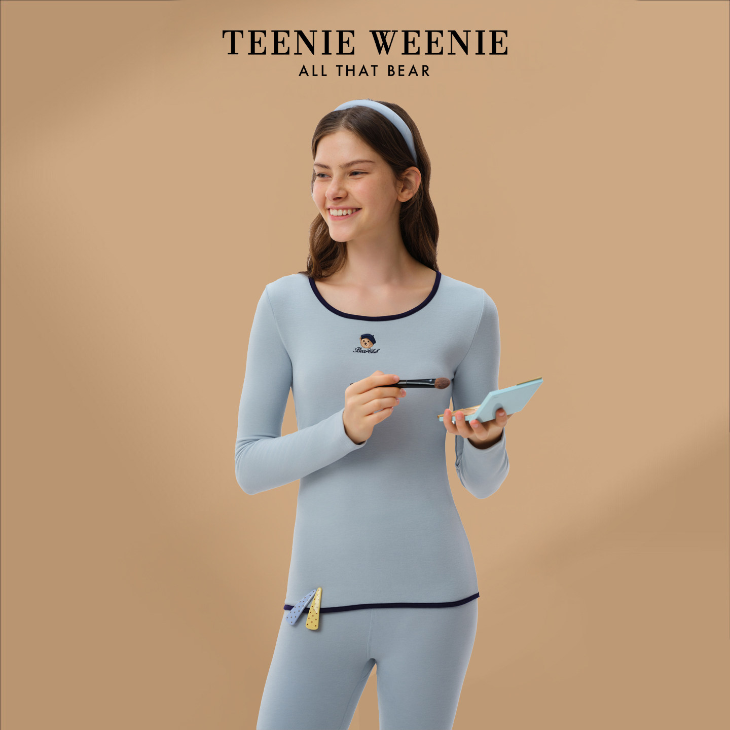 TeenieWeenie小熊女士保暖内衣套装2025新款秋衣秋裤冬装内搭打底,女士内衣/男士内衣/家居服,保暖套装,淘宝优惠券,粉丝福利购,淘宝优惠卷