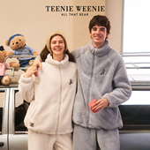 TeenieWeenie小熊睡衣女款 加厚情侣家居服套装 2025新款 高级感冬季