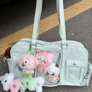 小众设计法棍包单肩手提痛包大容量追星女孩包包应援包娃包