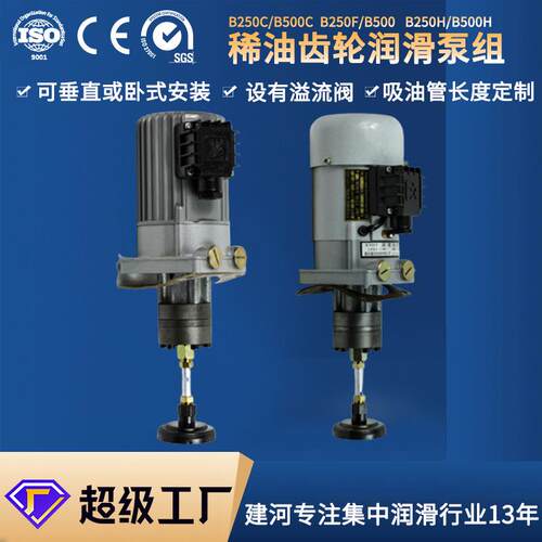 建河直销B型可连续可间歇B250CB500FB250FB500H稀油润滑齿轮泵组