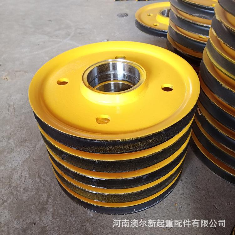 厂家供应 起重机吊钩滑轮组 起重机轧制滑轮片 省力滑轮组