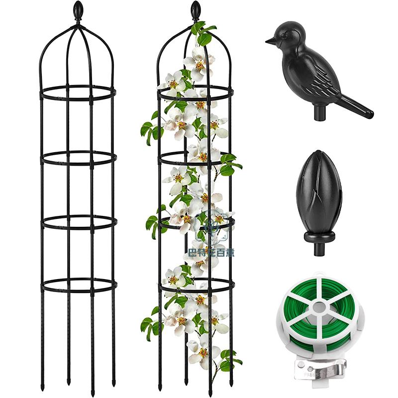 月季蔷薇花架爬藤架防倒伏造型花支架植物攀爬架子阳台铁线莲园艺