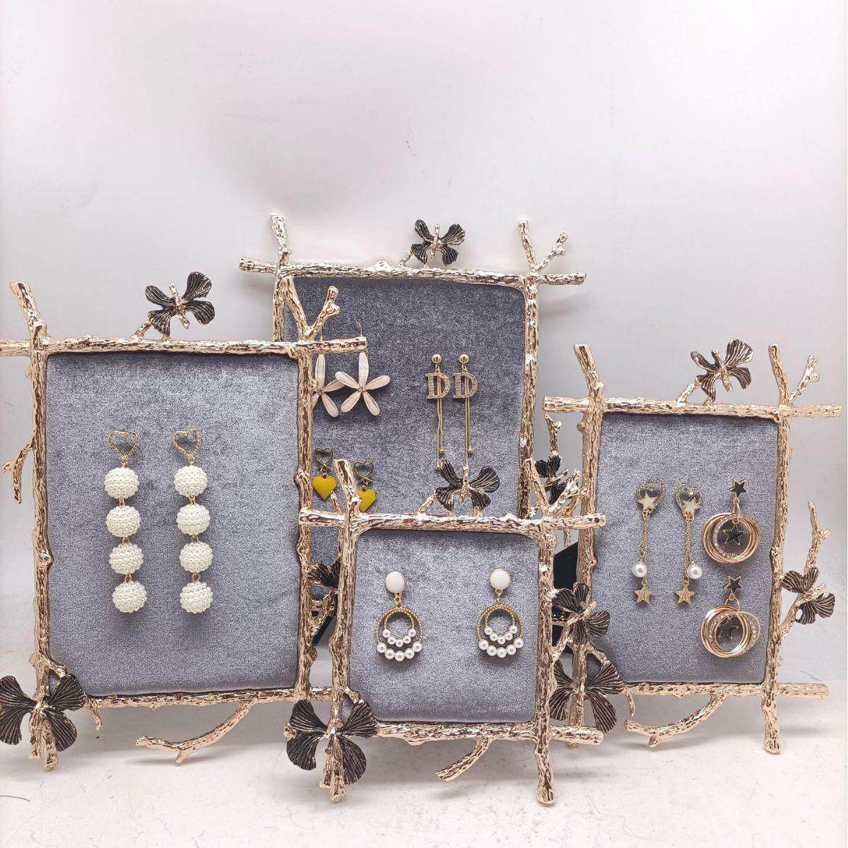 浅金色金属相框首饰架，首饰架相框，耳钉道具，首饰架,家居饰品,DIY亲子装饰画,淘宝优惠券,粉丝福利购,淘宝优惠卷