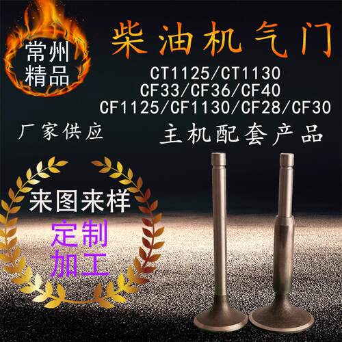 柴油机气门CF33CF36CT1125CT1130CF1125CF1130CF28CF30柴油机配件