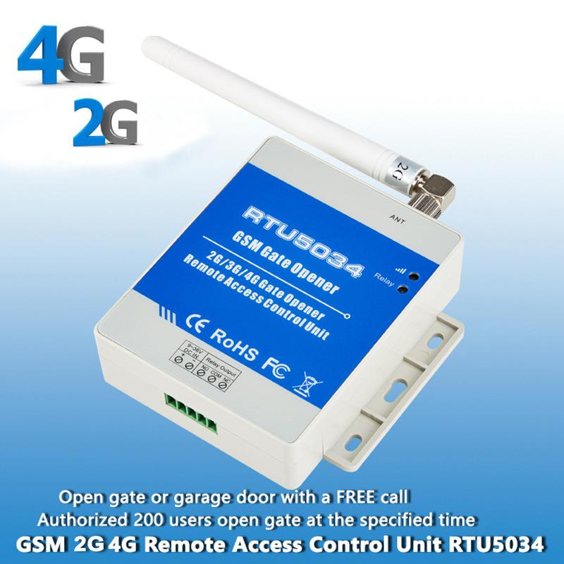 RTU5034 2G4G GSM远程开门门禁控制器+远程开关控制器1继电器输出
