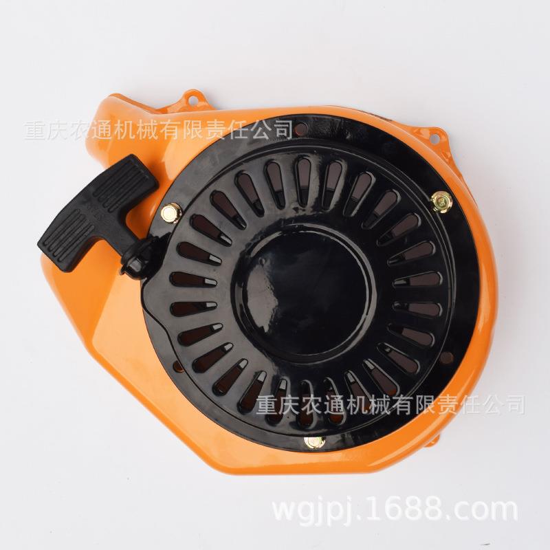 TP168启动器总成-风冷柴油机启动拉盘168F汽改柴导风罩总成