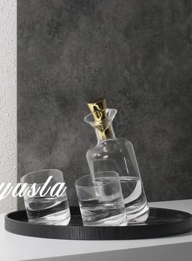 玻璃酒具摆件客厅电视柜售楼处酒柜酒壶酒杯饰品现代简约装饰