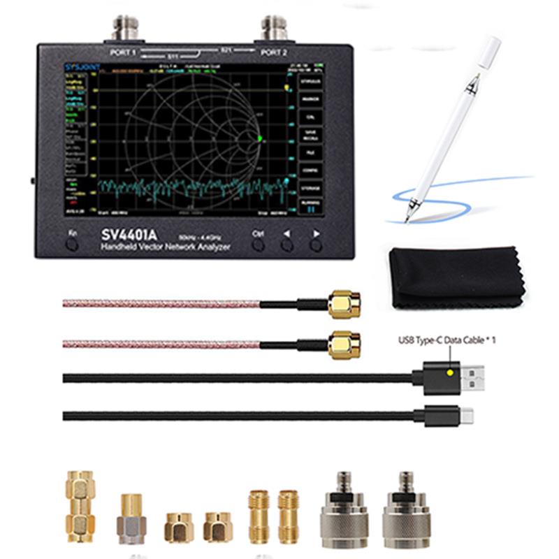 7寸大屏矢量网络分析仪SV4401A 50KHz-4.4GHz 100db动态 NanoVNA