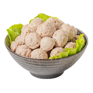 小食熊潮汕牛肉丸正宗牛筋丸特产美食火锅丸子麻辣烫烧烤食材批发