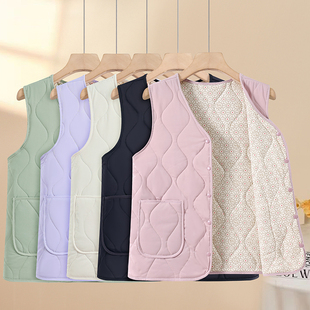 减龄马夹背心 加厚保暖马甲坎肩百搭休闲女装 2025秋冬新款 妈妈装