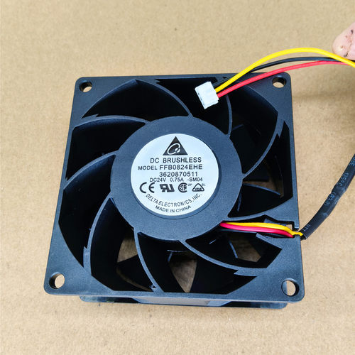 全新台达FFB0824EHE-SM04 3620870511 24V 0.75A 8038 8CM3线风扇