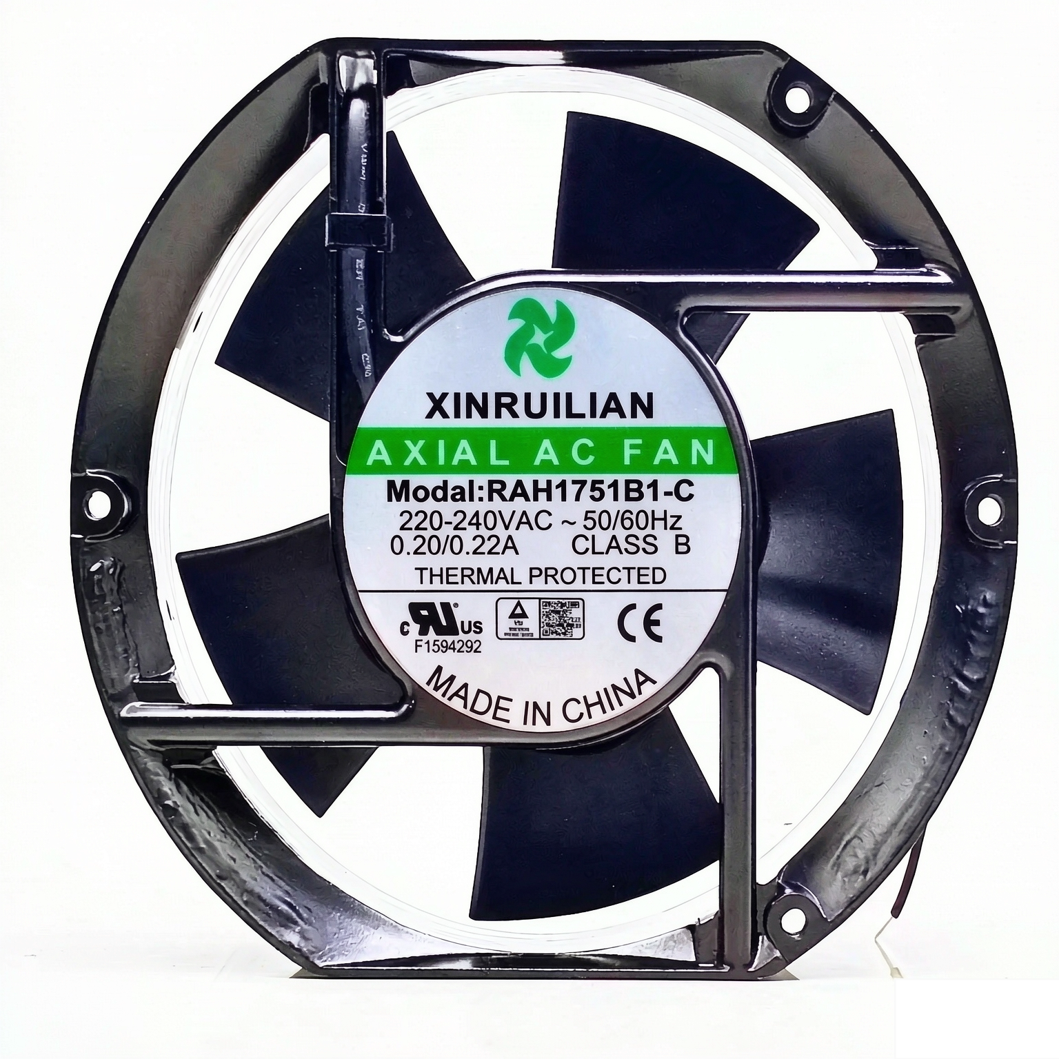 全新XINRUILIAN RAM/RAH1751B1-C 17251 220V 双滚珠交流机柜风扇