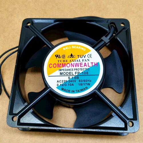 全新 FP-108 S-1 BB AC220 18/17W COMMONWEALTH 12038 12cm 风扇
