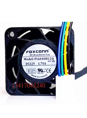 富士康 PIA040H12Q-P97-BB 12V 1.70A 4028 暴力散热风扇 4线温控