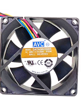 AVC DATA0825B8S 48V 0.20A 8025 8CM 中兴服务器交换机散热风扇