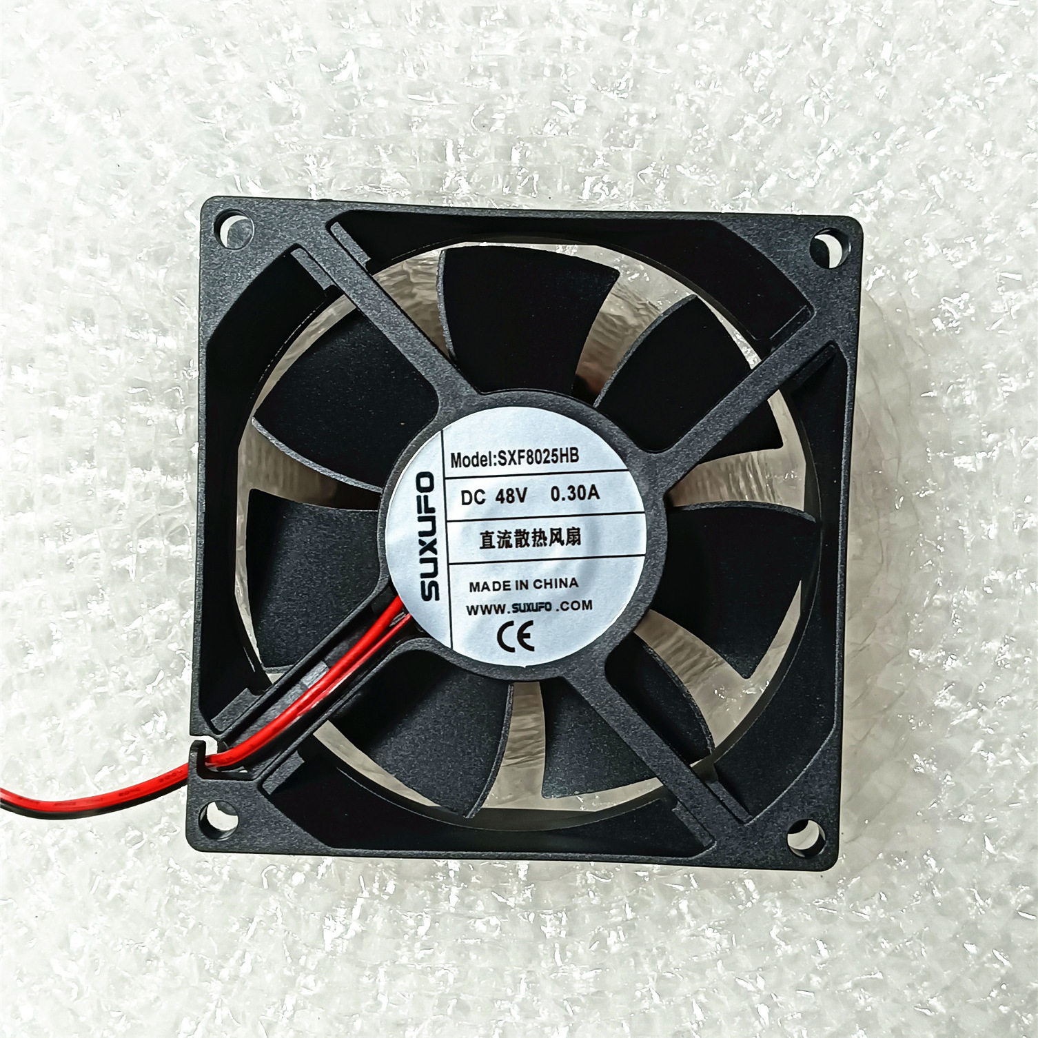 全新SUXUFO SXF8025HB 48V 0.30A 8025 8CM 滚珠轴承直流散热风扇
