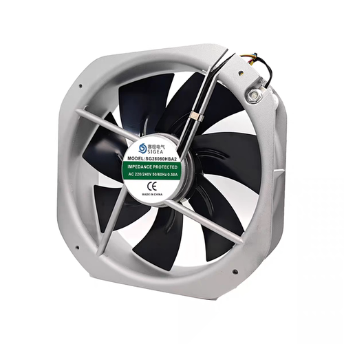 全新赛极电气SG28080HBA2 AC 220/240V 28cm全金属耐高温散热风扇