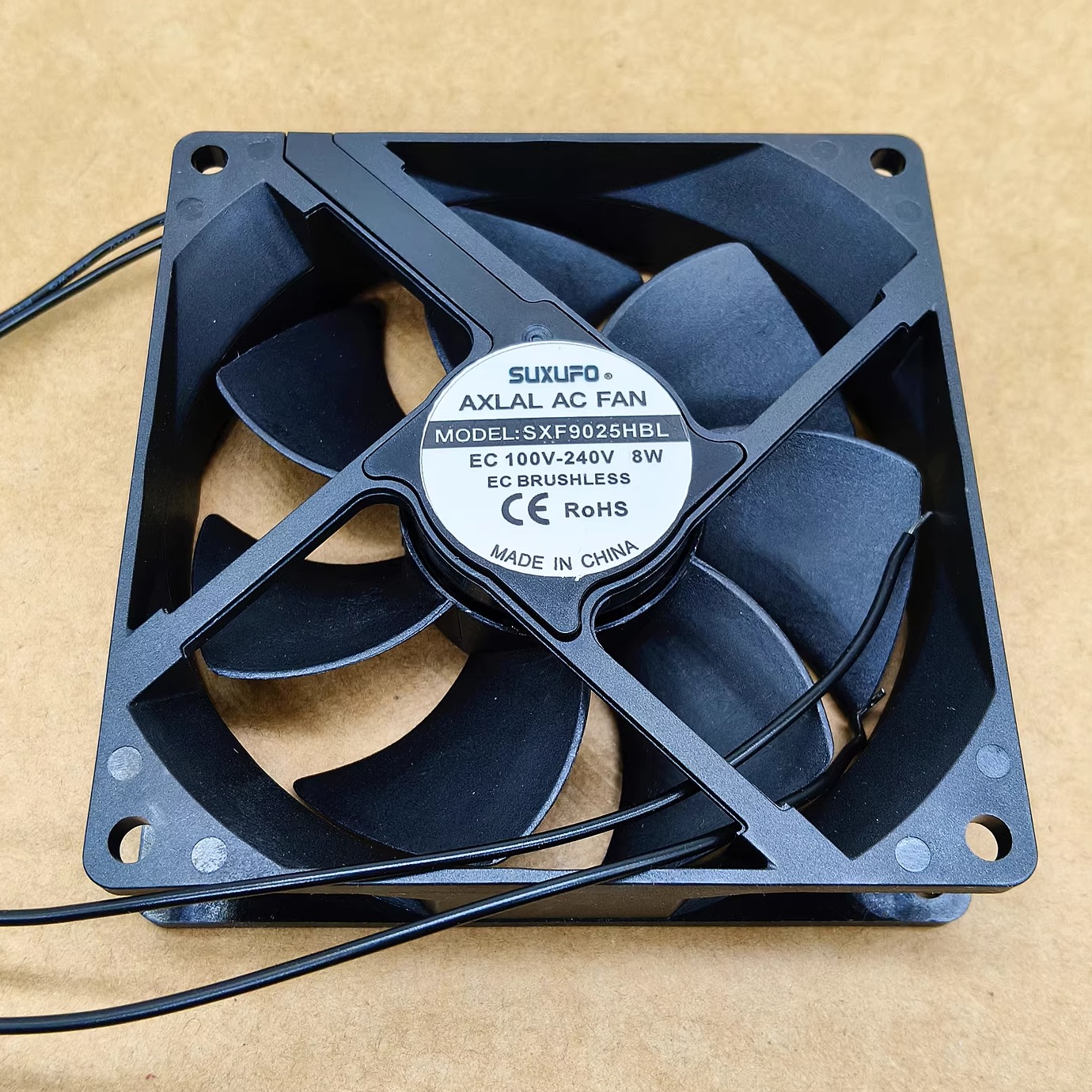 全新SUXUFO 9225 9.2cm 防水风扇 交流直流通用防潮风机 48V 220V