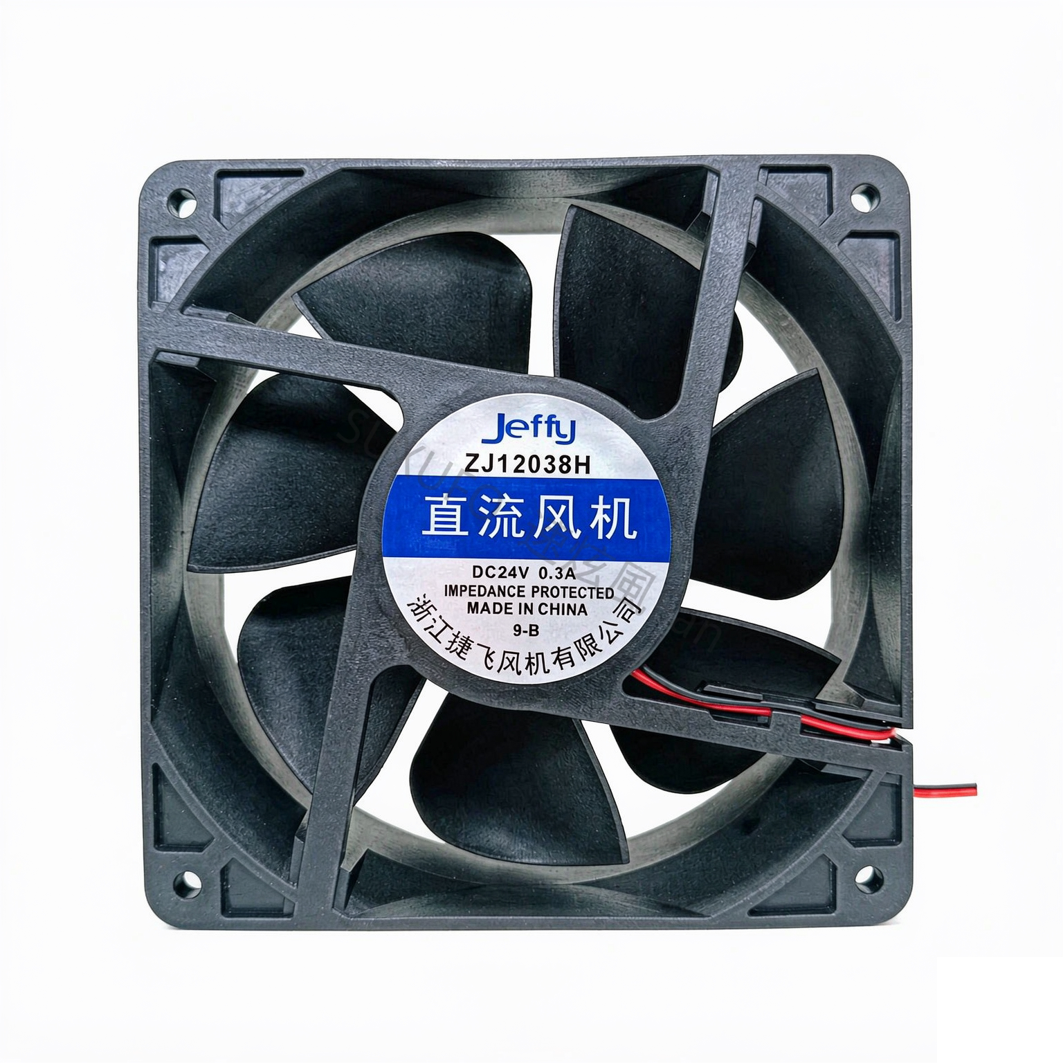 全新ZJ12038H DC24V 0.3A直流风机 12038 12cm厘米电焊机散热风扇
