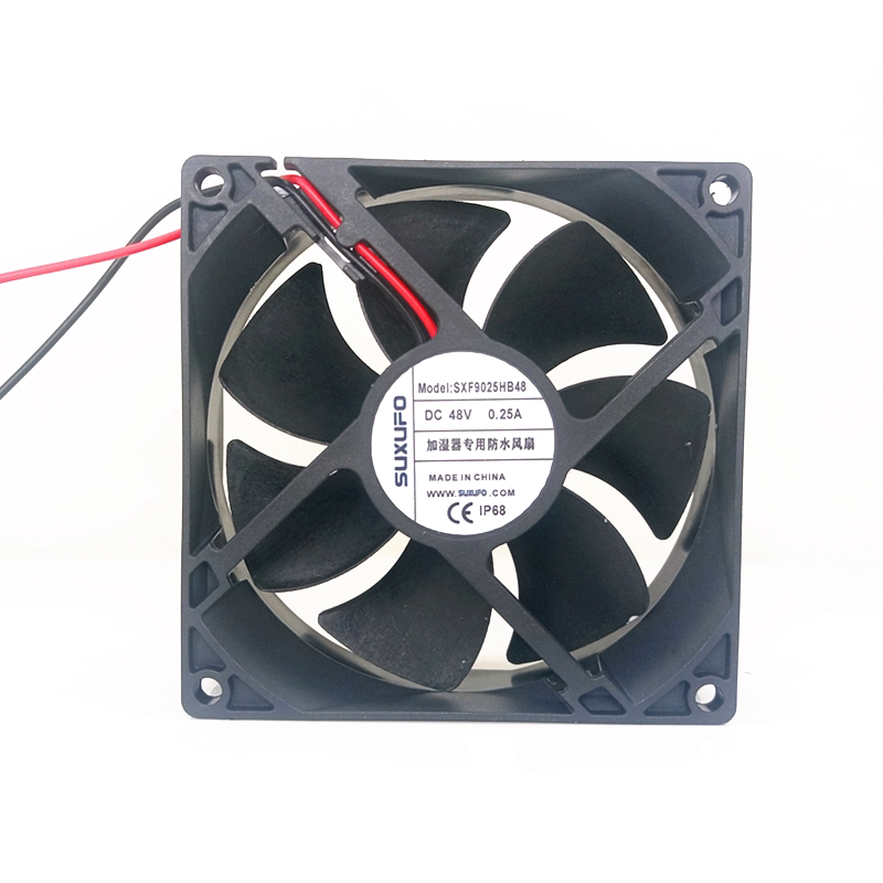 全新SUXUFO SXF9025HB48 加湿器专用防水风扇 直流48V 9.2cm 9225
