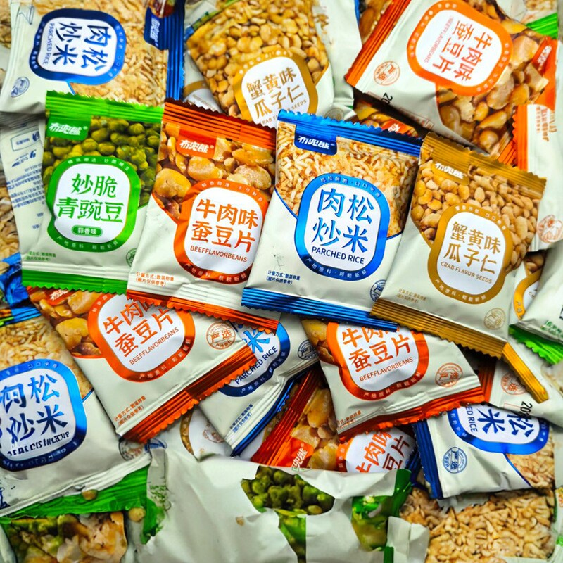 【布兜熊】餐前小吃蚕豆片兰花豆零食小包装餐前小吃即食牛肉味