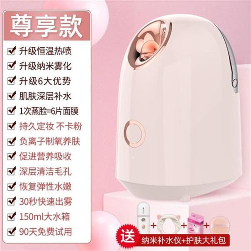 t2023仪器好看礼物多孔蒸脸机补水机随身携带礼品大水箱蒸脸器美