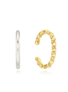 GRENONS椭圆形半耳环简约通勤耳钉女小众感耳饰耳环冷淡风