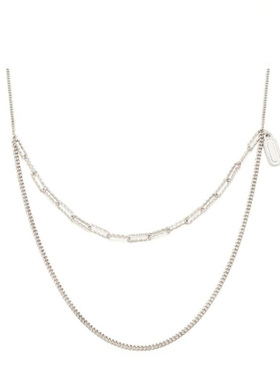 百搭双层高档简约网红同款毛衣链