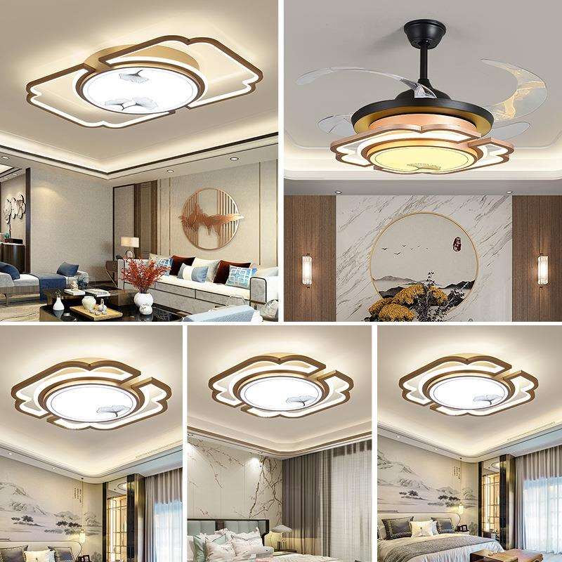 新中式LED吸顶灯客厅灯现代简约中国风餐厅卧室书房套餐灯具