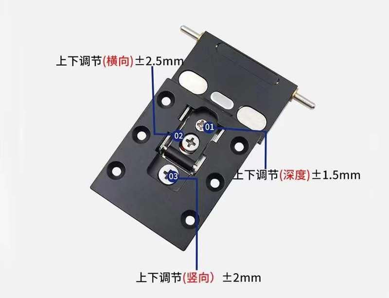 极简玻璃门木板180度针式铰链橱柜门缓冲合页铝框门针织铰链16/18