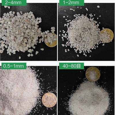 石英砂用沙纯白喷砂白色水过滤水处理石英砂炒货浴池砂子处理