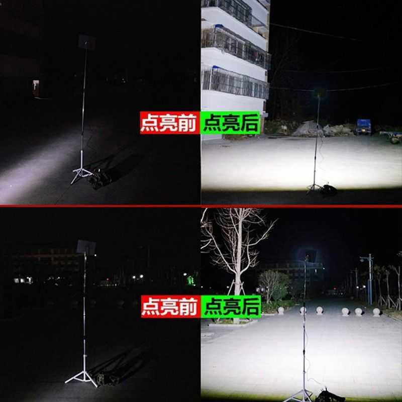 12vled灯夜市灯地摊灯超亮摆摊用的照明灯48v电瓶蓄电池低压节能