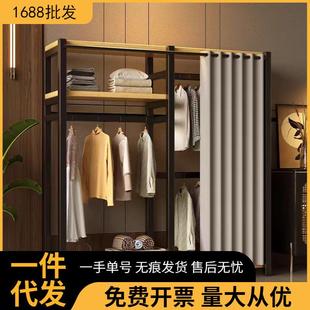 收纳柜 家用卧室简易布衣柜结实耐用出租房用衣柜小户型挂衣橱组装