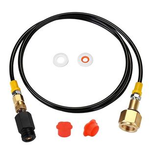 气泡水连接管W21.8 CGA3201.5米苏打水机带过滤网充气管连接管