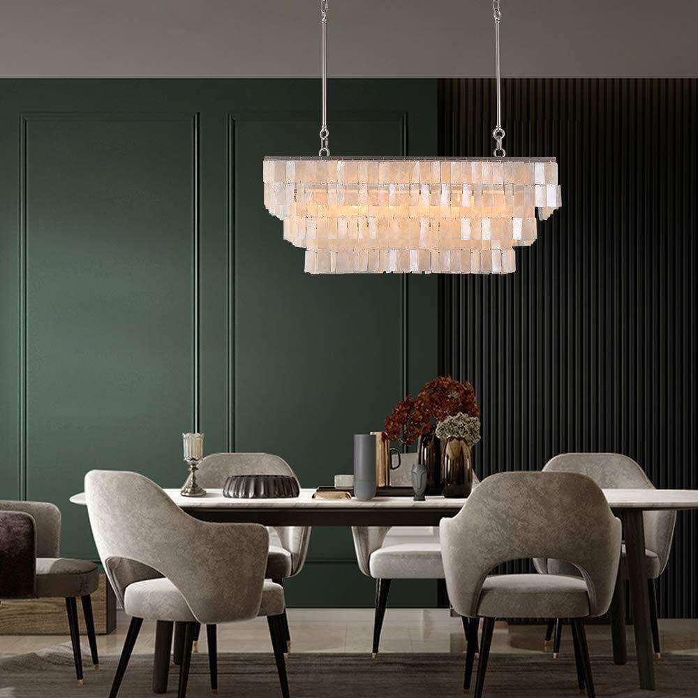 创意美式乡村法式贝壳吊灯个性客厅餐厅吧台北欧简约灯具复古风