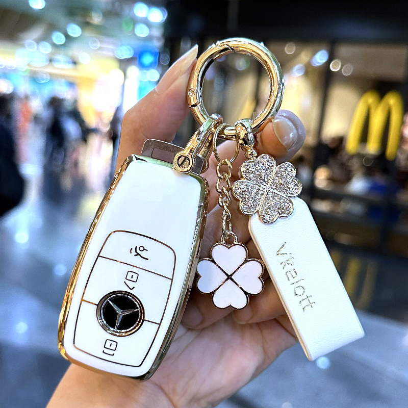 适用于奔驰钥匙套e级e300lgleglaglsamga级glb女glc300钥匙包扣壳