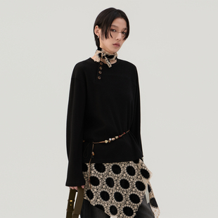 sameuoo散养文化「木调」亨利领长袖 00限时68折 t恤春