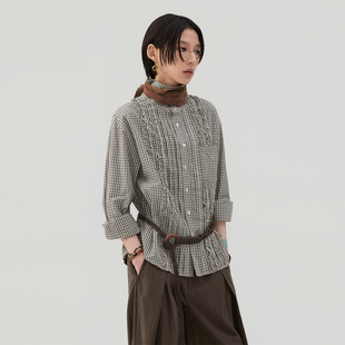 sameuoo散养文化「小琴歌」条纹长袖 00限时68折 衬衫