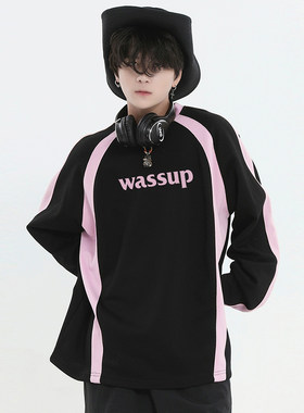 WASSUPHEODS国潮牌打底长袖t恤