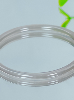 天然玛瑙时尚百搭冰透烟紫色细条手镯