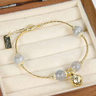 福利款铃铛设计精美百搭非天然月光石手串手链