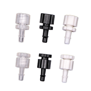 鲁尔接头喷绘机写真机UV墨管对接头外牙外插墨水管快速接头耐腐蚀PP塑料对插鲁尔公母接头内外旋接头内丝外插