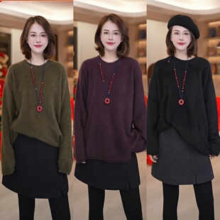 【艾薇严选】2586 100牦牛绒拉绒圆领上衣
