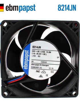 EBM德国8214JNR/2N/2NP 24V 10.8W 西门I子ABB变频器风机散热风扇