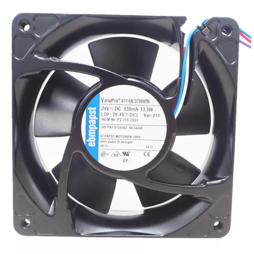 ebm德国4114N/37HPR/HHPR/HVR XL105海德堡印刷机24V调速散热风扇